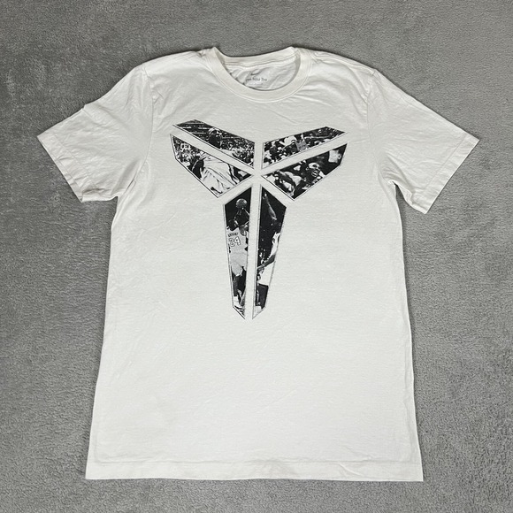 Kobe Bryant Nike Memorial Statue Unveil Shirt Mens Small Tee White Mamba Lakers - Picture 1 of 14